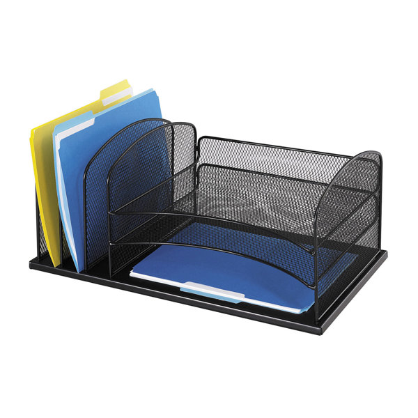 Schreibtisch Ablagesystem Tisch Organizer aus Holz 35,5 x25cm schwarz